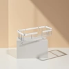 The silver metal multi-layer storage rack for the living room and bedroom is simple, modern, load-bearing and durable Specification image